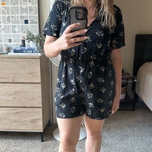Madewell Floral Romper Size S